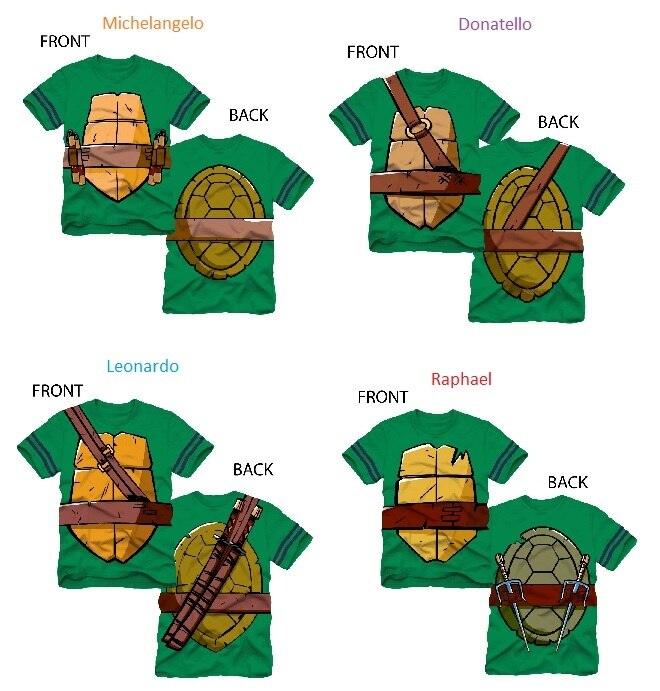 TMNT Teenage Mutant Ninja Turtles Adult T-Shirt - Green - 4X