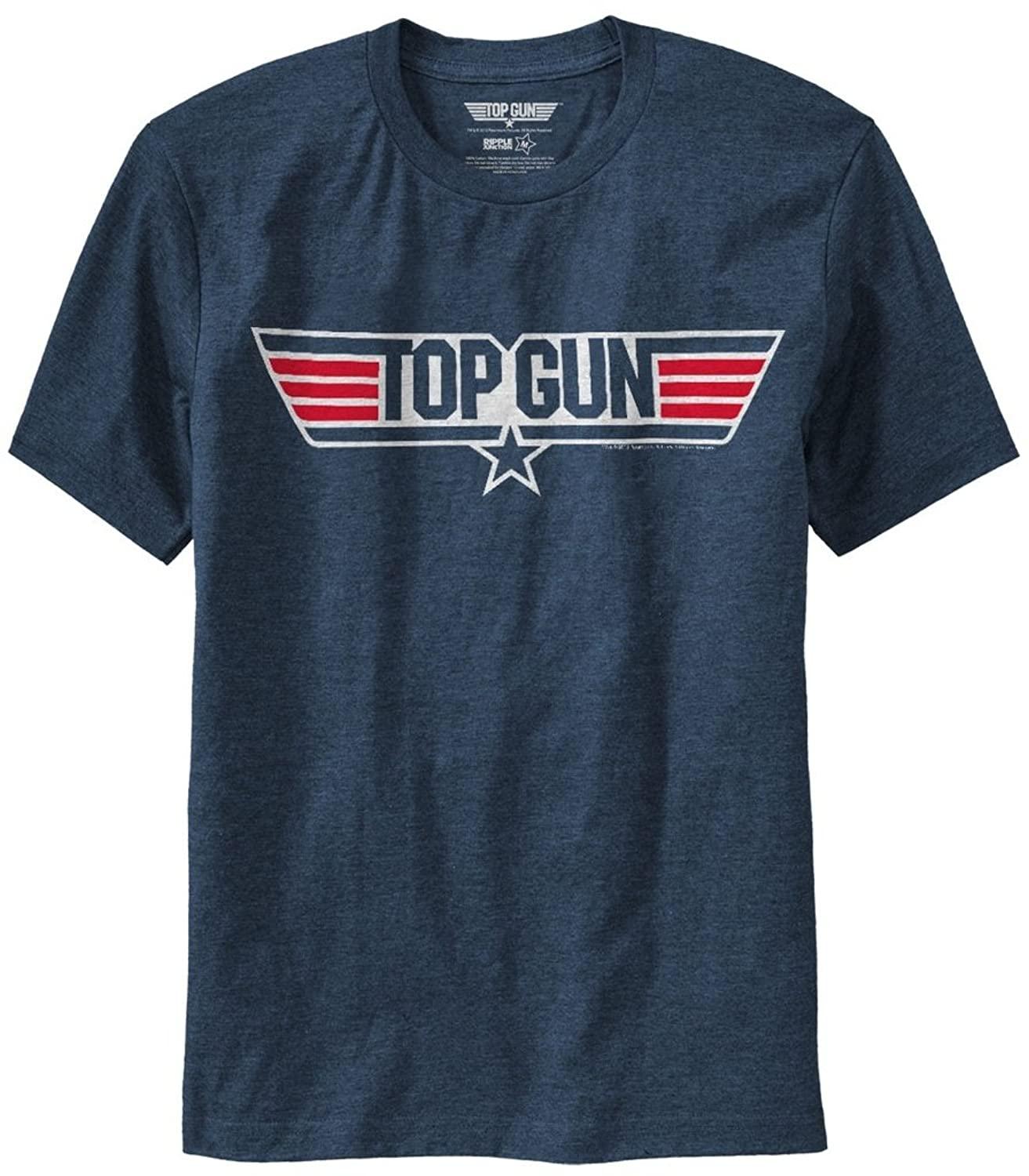 Top Gun Logo and Goose Name Adult Heather Navy T-Shirt - Top Gun - | TV  Store Online | T-Shirts