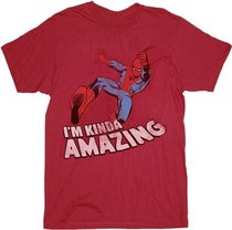 Spider-Man I'm Kinda Amazing Red Mens T-shirt