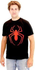 The Amazing Spider-Man Red Spider Logo Adult Black T-Shirt