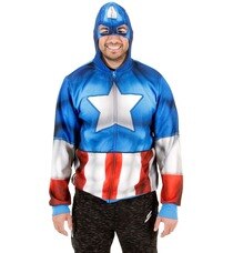 Captain America Fleece Zip Hoodie and Backpack