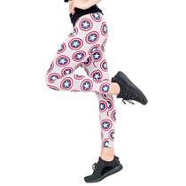 Marvel Comics Captain America Shield Toss Juniors Leggings