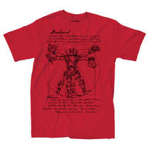 Deadpool Vitruvian Drawing T-shirt