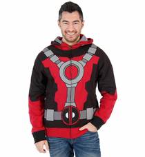 Marvel Deadpool Mr. Pool Adult Black Costume Hoodie Sweatshirt