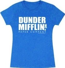 The Office Dunder Mifflin INC Paper Company Logo Juniors Tee