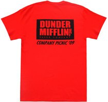 The Office Dunder Mifflin Scranton Branch Picnic Red T-shirt