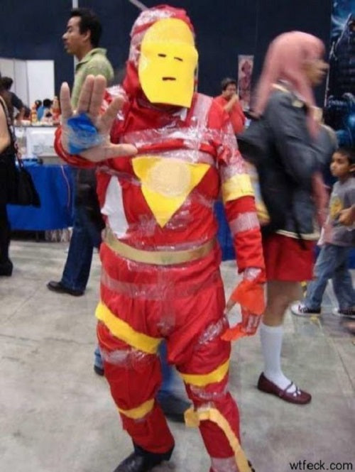 Scotch Tape Iron Man cosplay