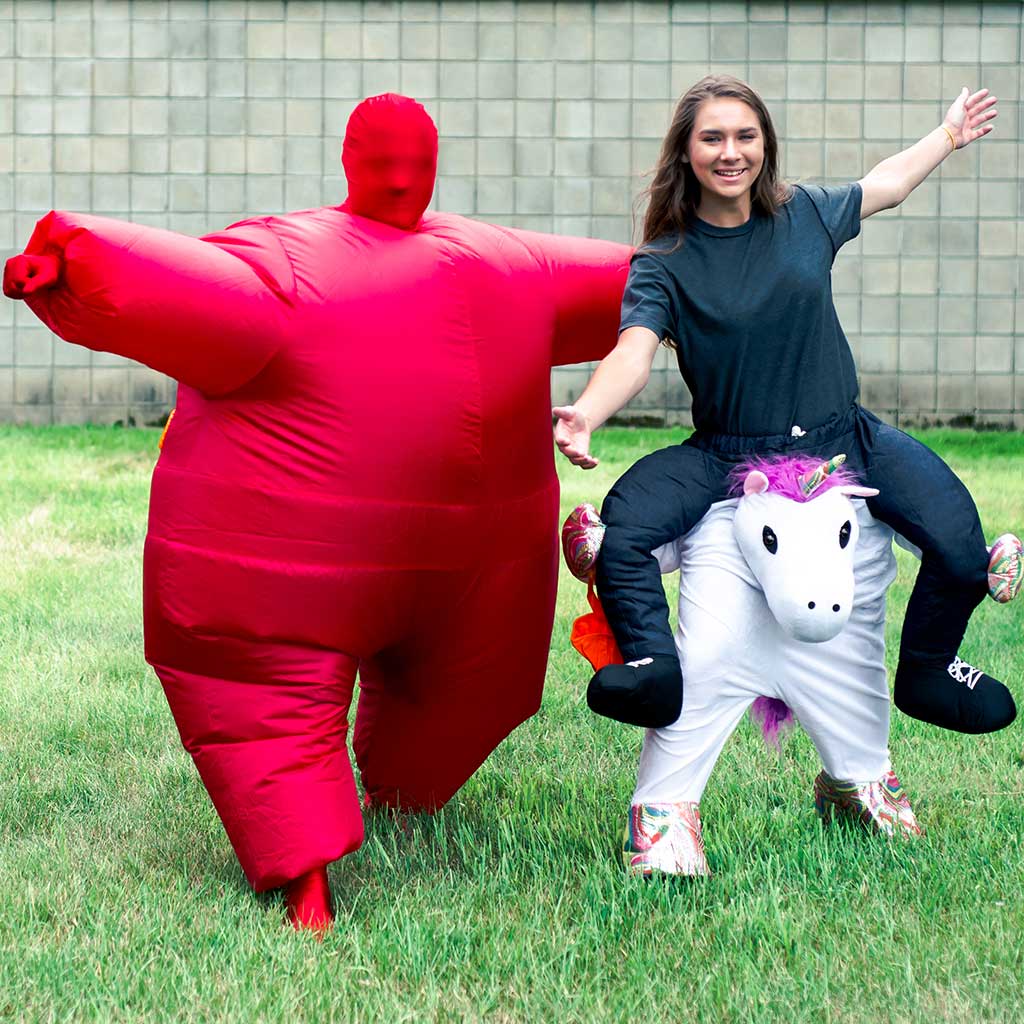 Inflatable Chub Suit Adult Costume Red 4