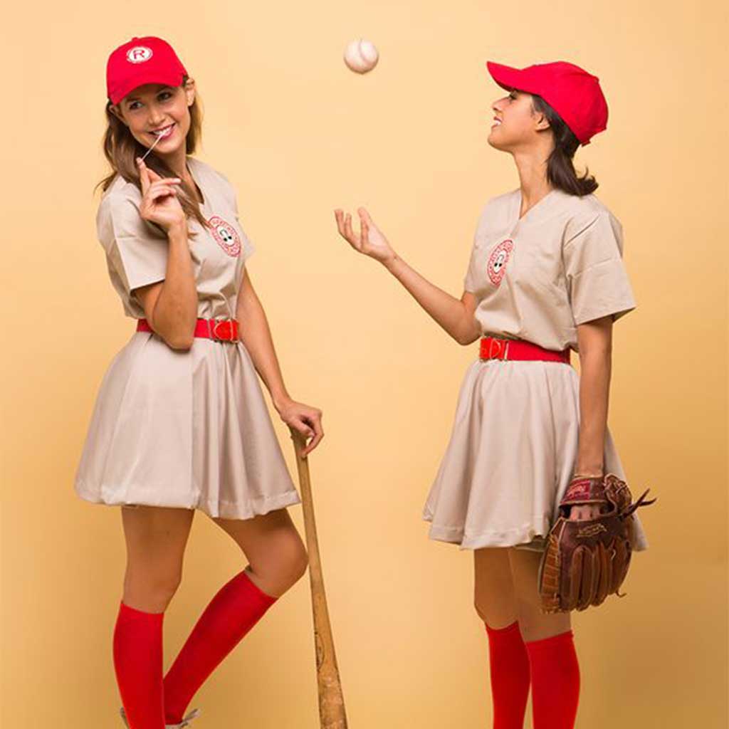 Rockford Peaches AAGPBL Baseball Costume Dress Girls