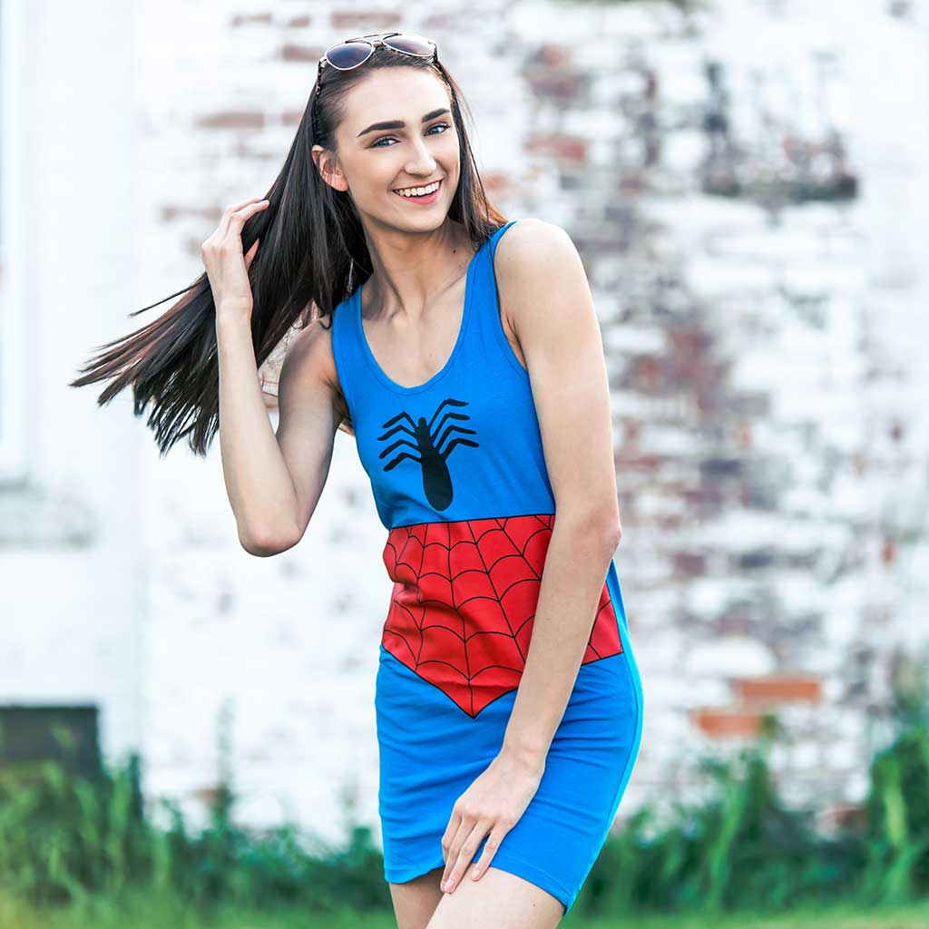 Spider-Man Costume Tunic Tank Dress Girl