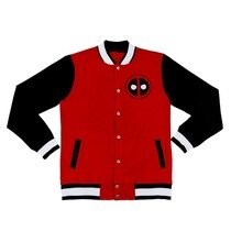 Marvel Team Deadpool Red Varsity Jacket