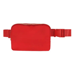 Varsity Collection Fannie Waist Pack Bag - Red - shoptheexchange