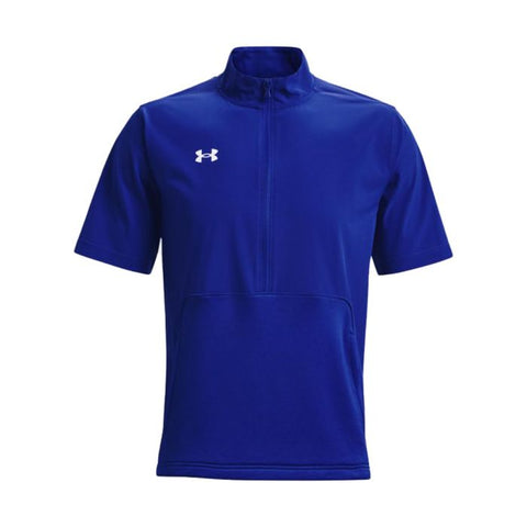 Under Armour Men's Utility Short Sleeve Cage Jacket, Small, Royal/White