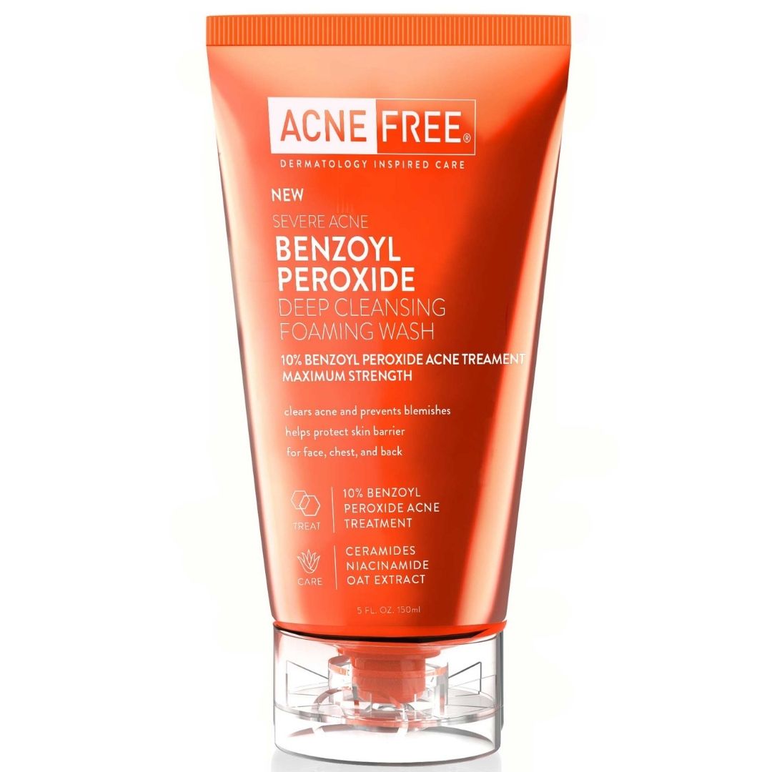 Benzoyl Peroxide Deep Cleansing Foaming Wash - AcneFree Dermatology Inspired product image