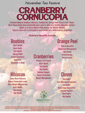 Cranberry Cornucopia Info Sheet