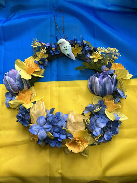Spring Ukrainian door wreath