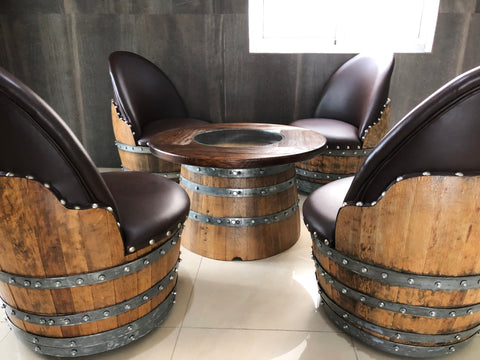 Wine Enthusiast Furniture Wine Barrel Chair Barrel Bar Wine Barrel Table Wine Rack