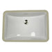 Nantucket Sinks 18" X 12" Undermount Ceramic Sink In White UM-18x12-W - Blue Den Warehouse