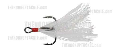 BYBYCD Feathered Treble Hooks Treble Fishing Hooks with Feather Fishing Hook  Barbed Fishhooks 1# 2# 4# 6# 8# 10# 12# Fishing Tackle(6), Hooks -   Canada