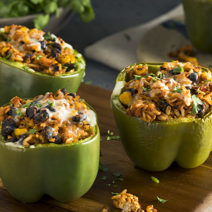 Beef Overstuffed Peppers