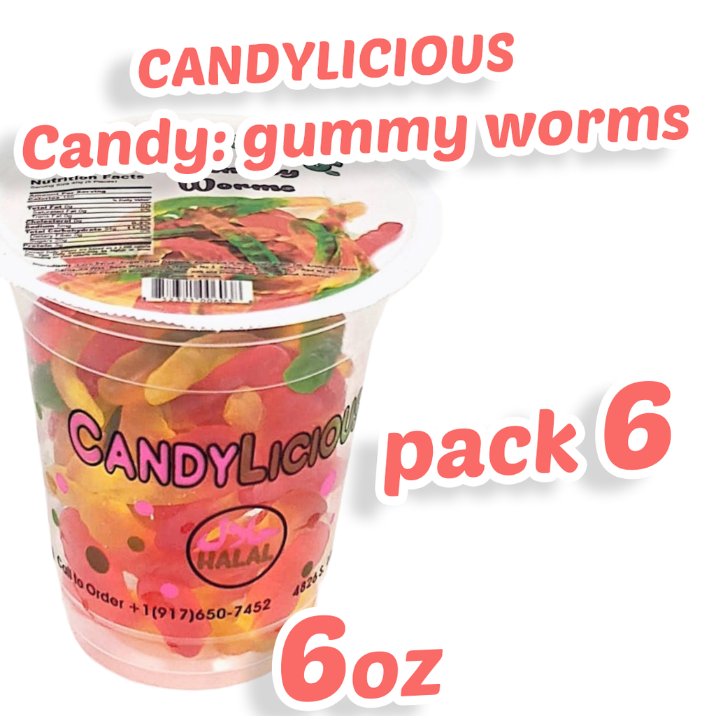 Candy: Candy Licious | Gummy Worms | Mix fruit | HALAL | Sweets & Deli –  SANI-LLC