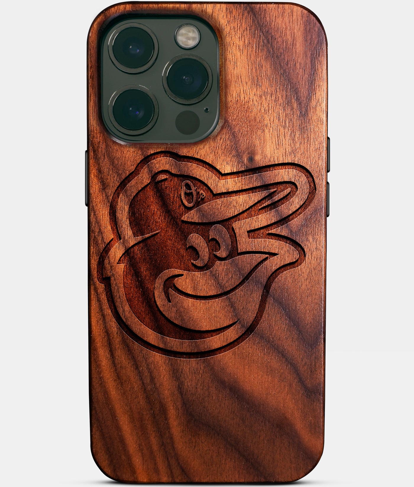 Custom Baltimore Orioles iPhone 14/14 Pro/14 Pro Max/14 Plus Case - Carved Wood Orioles Cover - Eco-friendly Baltimore Orioles iPhone 14 Case - Custom Baltimore Orioles Gift For Him - Monogrammed Personalized iPhone 14 Cover By Engraved In Nature