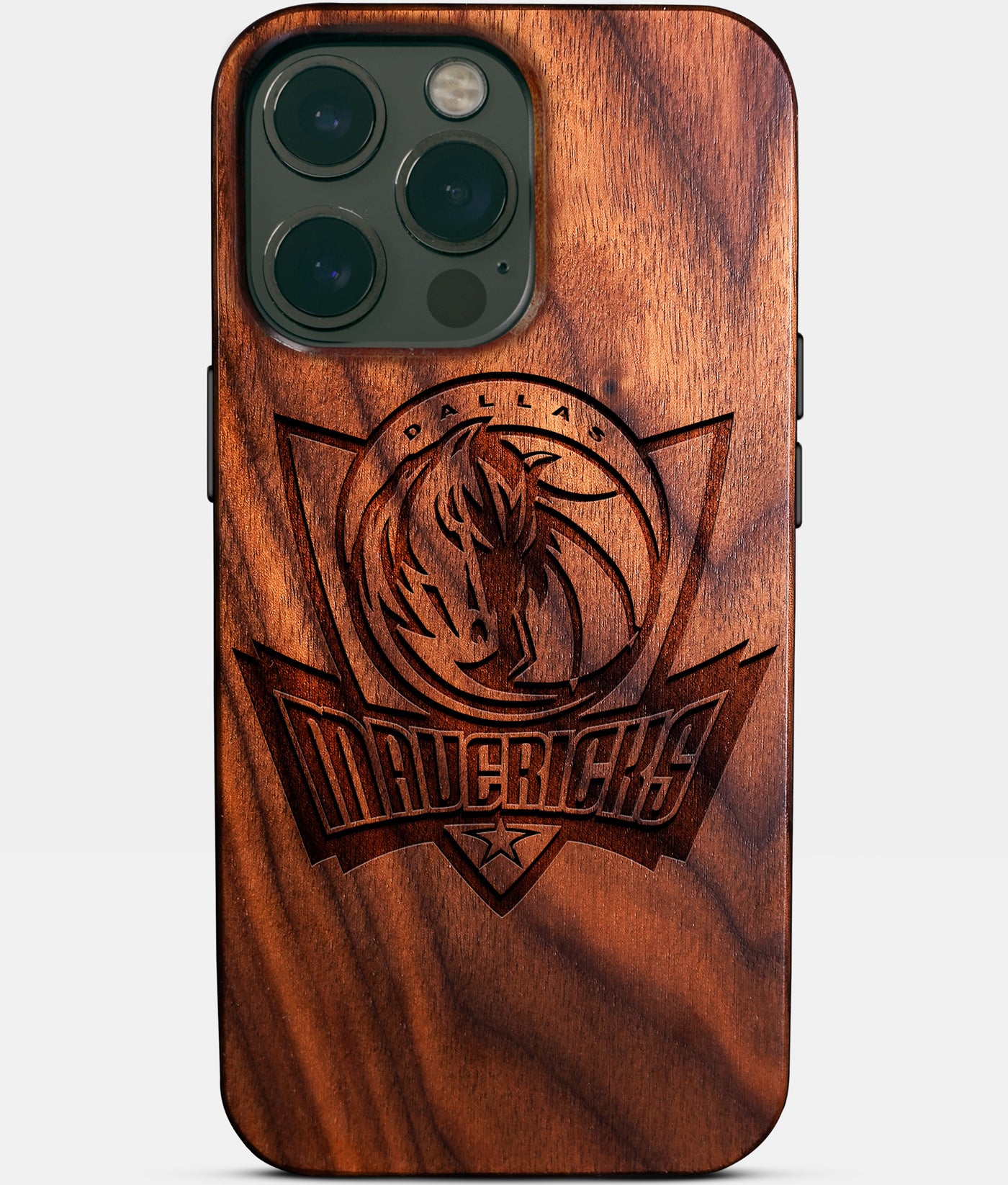 Custom Dallas Mavericks iPhone 14/14 Pro/14 Pro Max/14 Plus Case - Carved Wood Mavericks Cover - Eco-friendly Dallas Mavericks iPhone 14 Case - Custom Dallas Mavericks Gift For Him - Monogrammed Personalized iPhone 14 Cover By Engraved In Nature