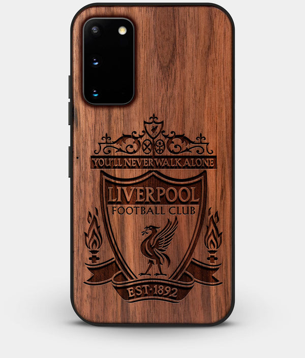Best Walnut Wood Liverpool F.C. Galaxy S20 FE Case - Custom Engraved Cover - Engraved In Nature