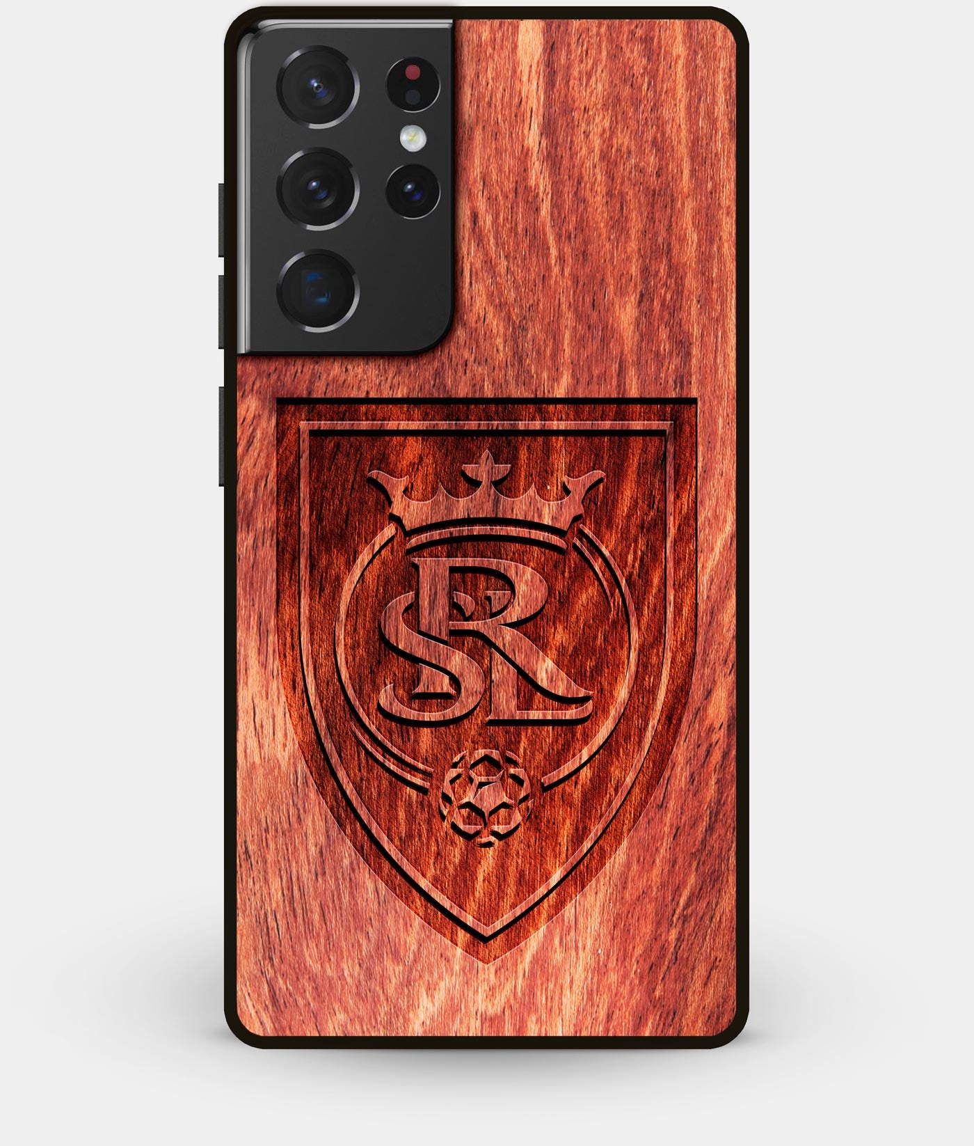 Custom Engraved Wood Real Salt Lake Galaxy S21 Ultra Case - Free Custom ...