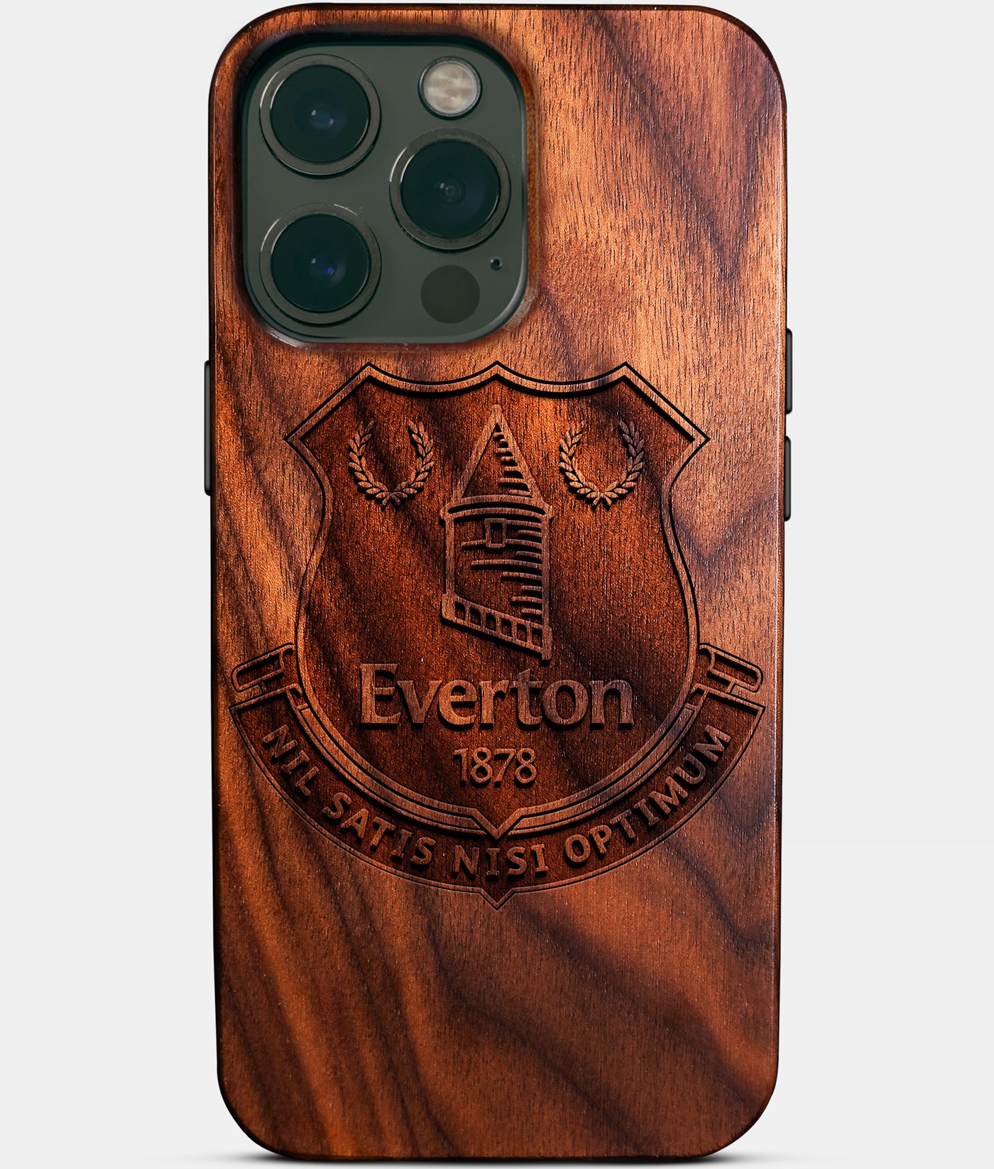 Custom Everton F.C. iPhone 14/14 Pro/14 Pro Max/14 Plus Case - Carved Wood Everton FC Cover - Eco-friendly Everton FC iPhone 14 Case - Custom Everton FC Gift For Him - Monogrammed Personalized iPhone 14 Cover By Engraved In Nature