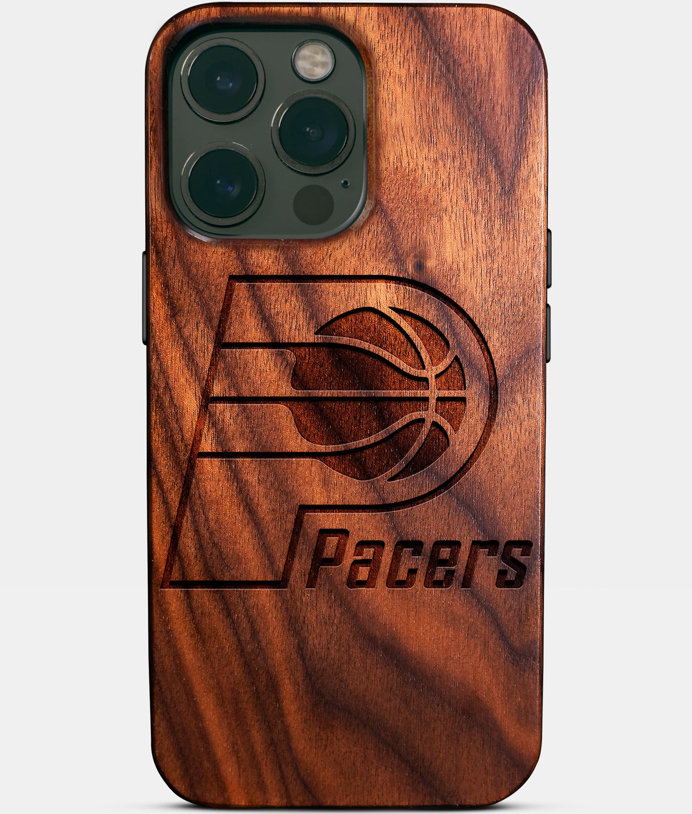 Custom Indiana Pacers iPhone 14/14 Pro/14 Pro Max/14 Plus Case - Carved Wood Pacers Cover - Eco-friendly Indiana Pacers iPhone 14 Case - Custom Indiana Pacers Gift For Him - Monogrammed Personalized iPhone 14 Cover By Engraved In Nature