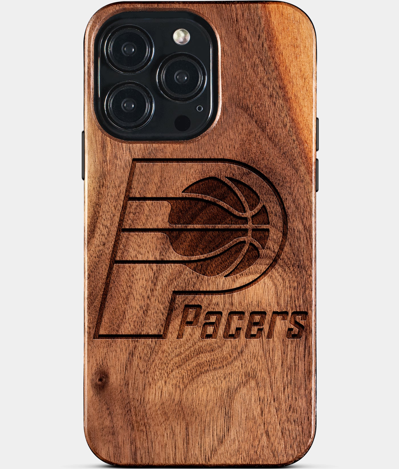 Custom Indiana Pacers iPhone 15/15 Pro/15 Pro Max/15 Plus Case - Carved Wood Pacers Cover - Eco-friendly Indiana Pacers iPhone 15 Case - Custom Indiana Pacers Gift For Him - Monogrammed Personalized iPhone 15 Cover By Engraved In Nature
