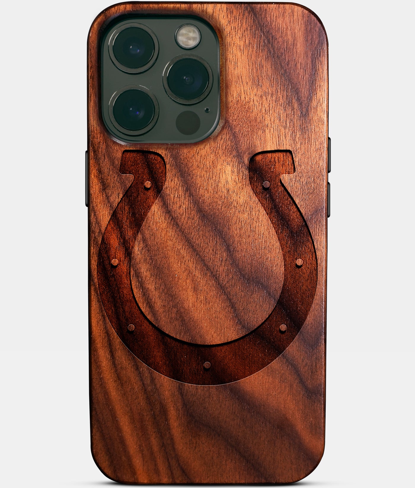 Custom Indianapolis Colts iPhone 14/14 Pro/14 Pro Max/14 Plus Case - Carved Wood Colts Cover - Eco-friendly Indianapolis Colts iPhone 14 Case - Custom Indianapolis Colts Gift For Him - Monogrammed Personalized iPhone 14 Cover By Engraved In Nature