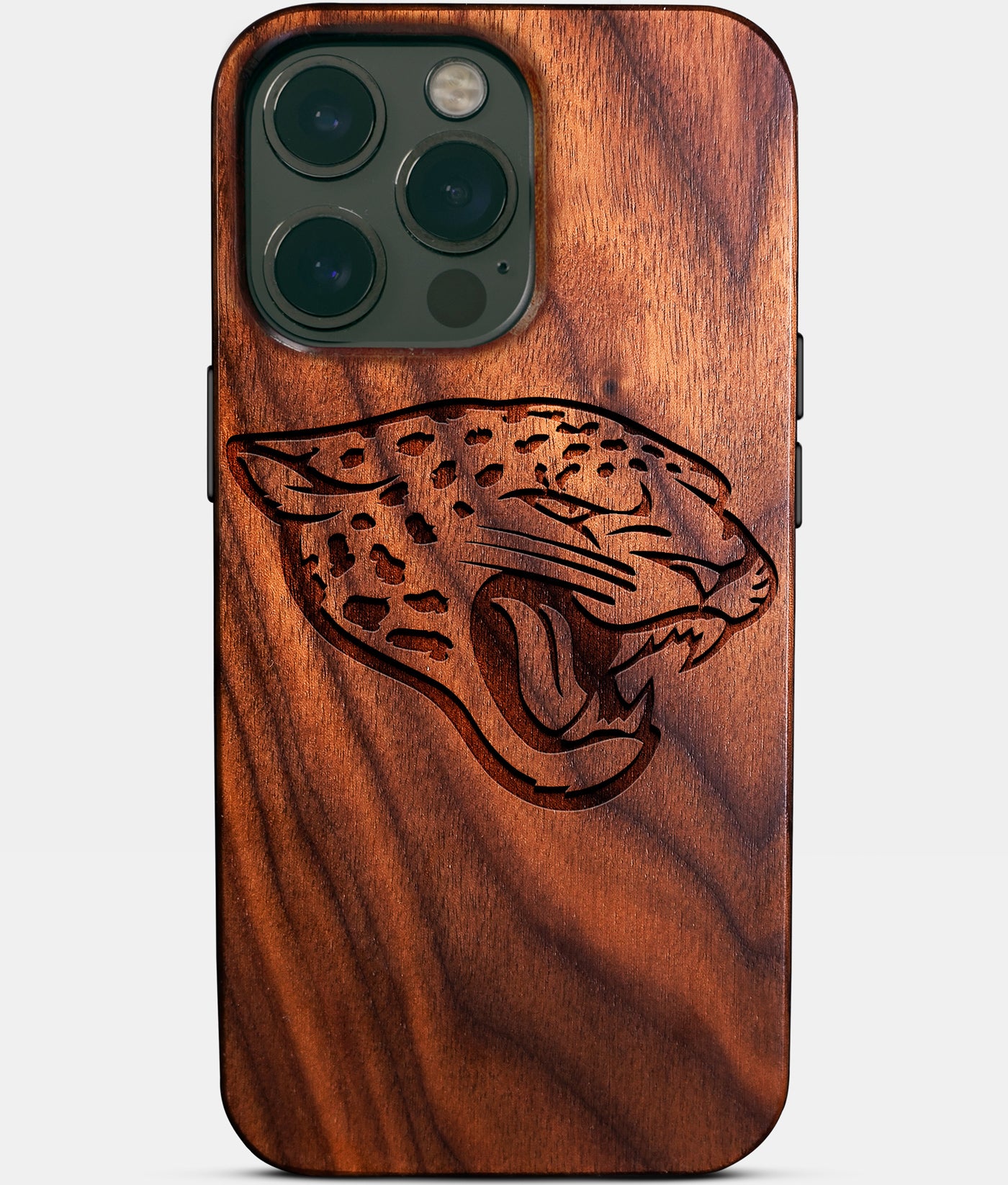 Custom Jacksonville Jaguars iPhone 14/14 Pro/14 Pro Max/14 Plus Case - Carved Wood Jaguars Cover - Eco-friendly Jacksonville Jaguars iPhone 14 Case - Custom Jacksonville Jaguars Gift For Him - Monogrammed Personalized iPhone 14 Cover By Engraved In Nature