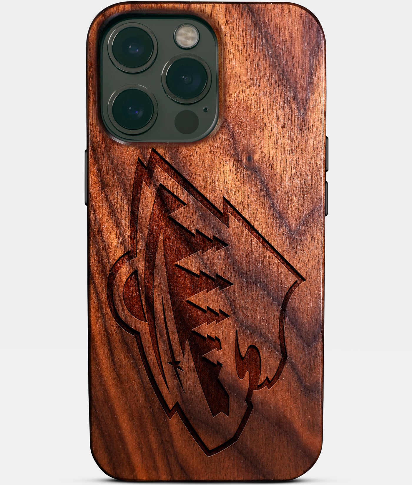 Custom Minnesota Wild iPhone 14/14 Pro/14 Pro Max/14 Plus Case - Carved Wood Wild Cover - Eco-friendly Minnesota Wild iPhone 14 Case - Custom Minnesota Wild Gift For Him - Monogrammed Personalized iPhone 14 Cover By Engraved In Nature