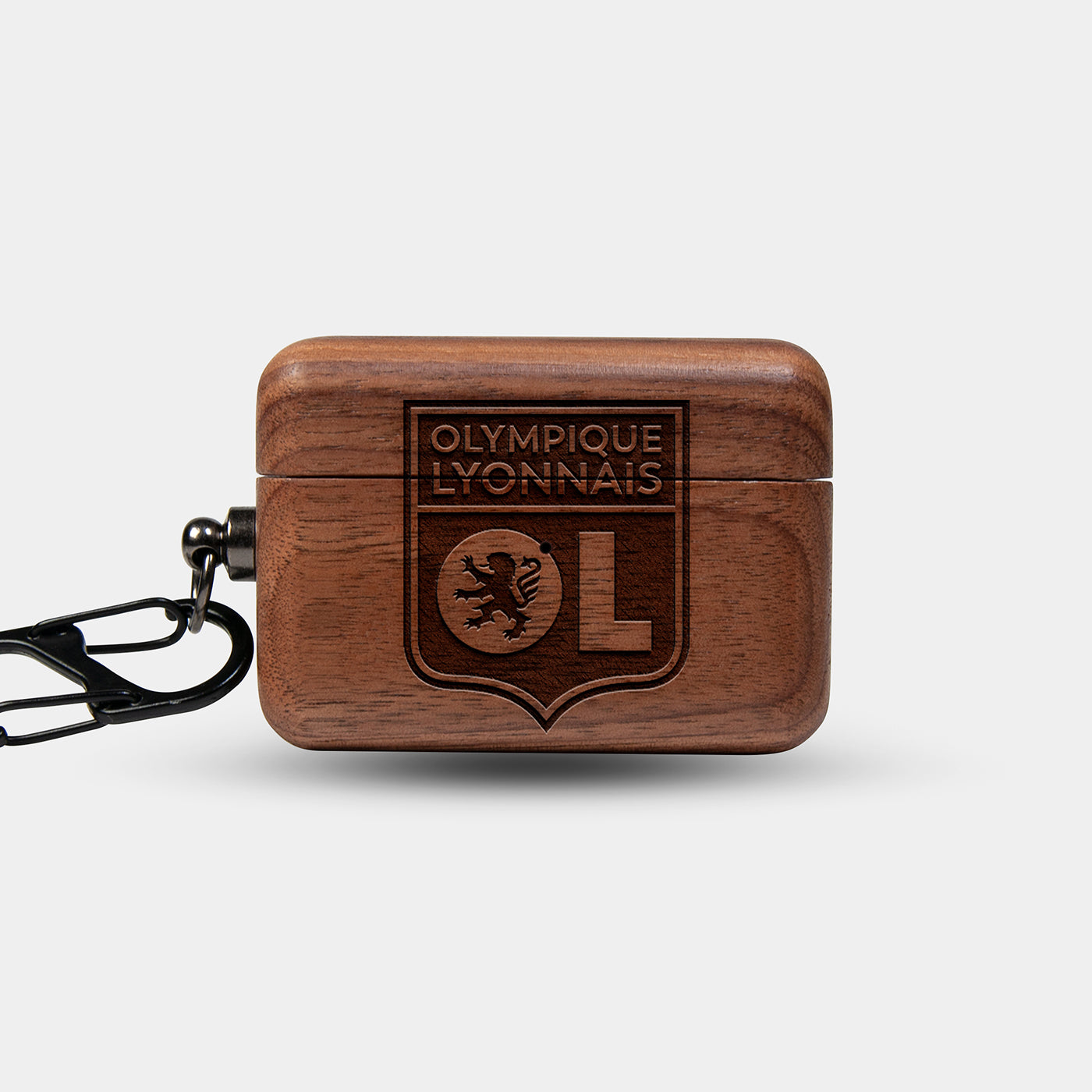 Custom Olympique Lyonnais AirPods Cases | AirPods | AirPods Pro | AirPods Pro 2 Case - Carved Wood  Olympique Lyonnais Cover - Olympique Lyonnais Birthday Christmas Gifts - AirPods Case - Custom Olympique Lyonnais Gift For Him - Olympique Lyonnais Gifts For Men - 2022 Aston Villa FC Christmas Gifts - Carved Wood Custom Olympique Lyonnais Football Gift For Him - Monogrammed unusual French football gifts by Engraved In Nature