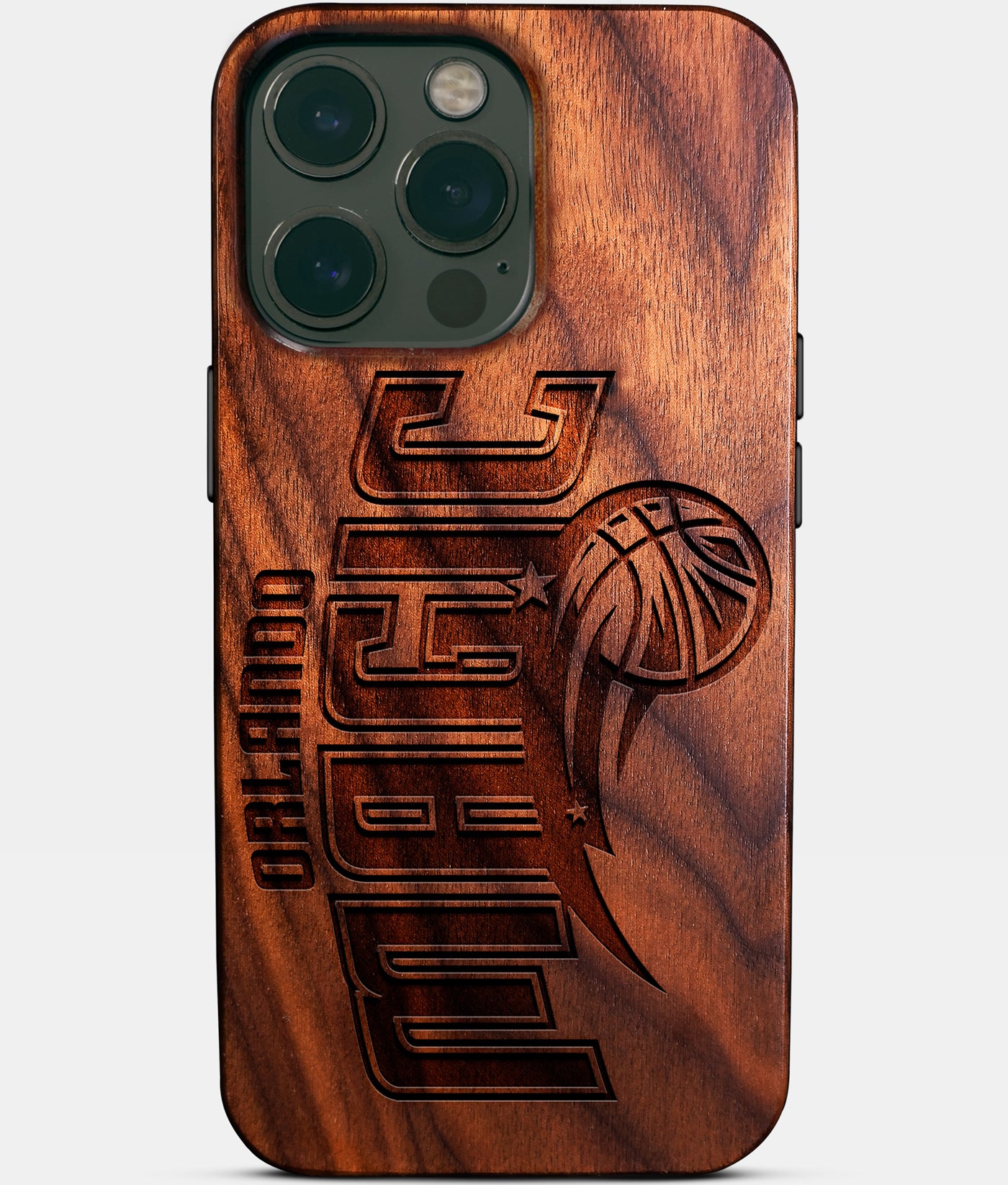 Custom Orlando Magic iPhone 14/14 Pro/14 Pro Max/14 Plus Case - Carved Wood Magic Cover - Eco-friendly Orlando Magic iPhone 14 Case - Custom Orlando Magic Gift For Him - Monogrammed Personalized iPhone 14 Cover By Engraved In Nature