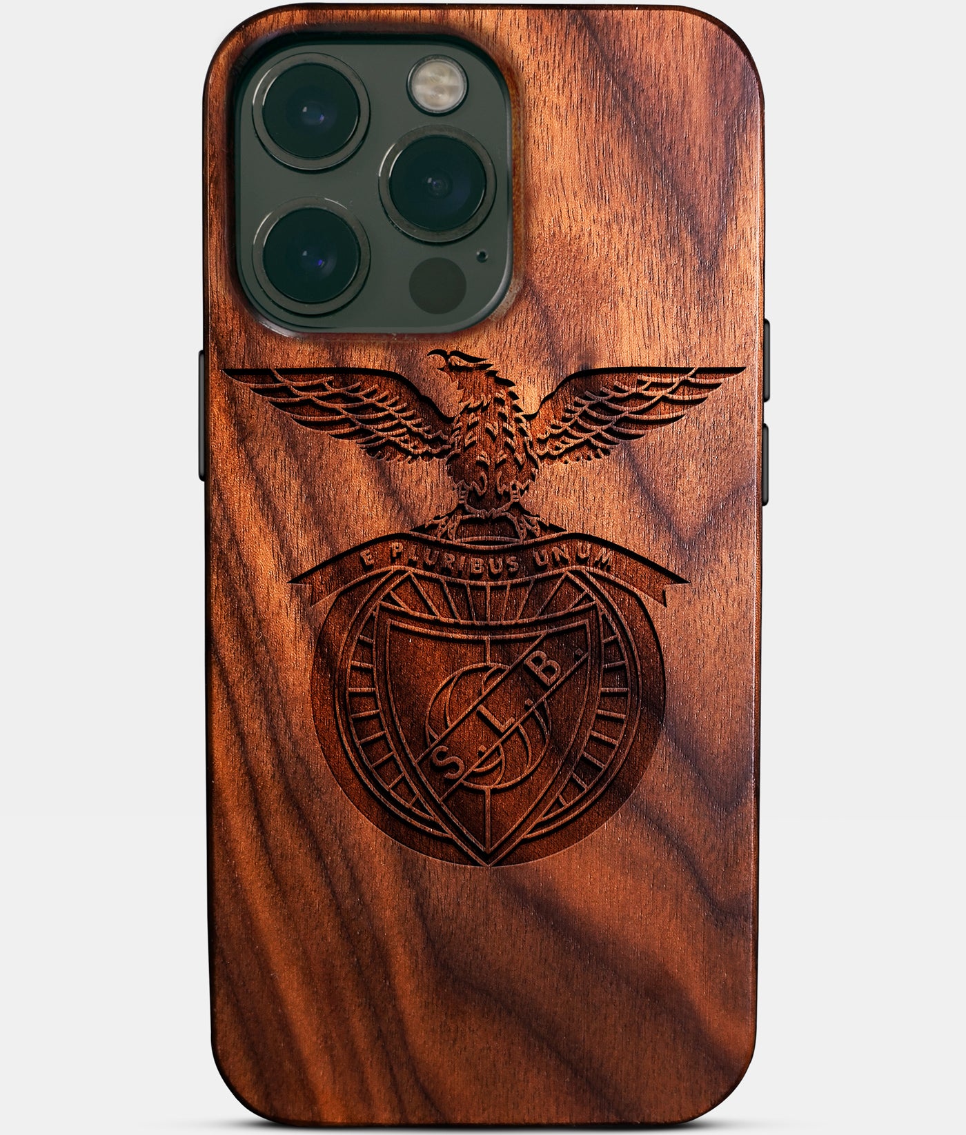 Custom S.L. Benfica iPhone 14/14 Pro/14 Pro Max/14 Plus Case - Carved Wood S.L. Benfica Cover - Eco-friendly Sl Benfica iPhone 14 Case - Custom Sl Benfica Gift For Him - Monogrammed Personalized iPhone 14 Cover By Engraved In Nature
