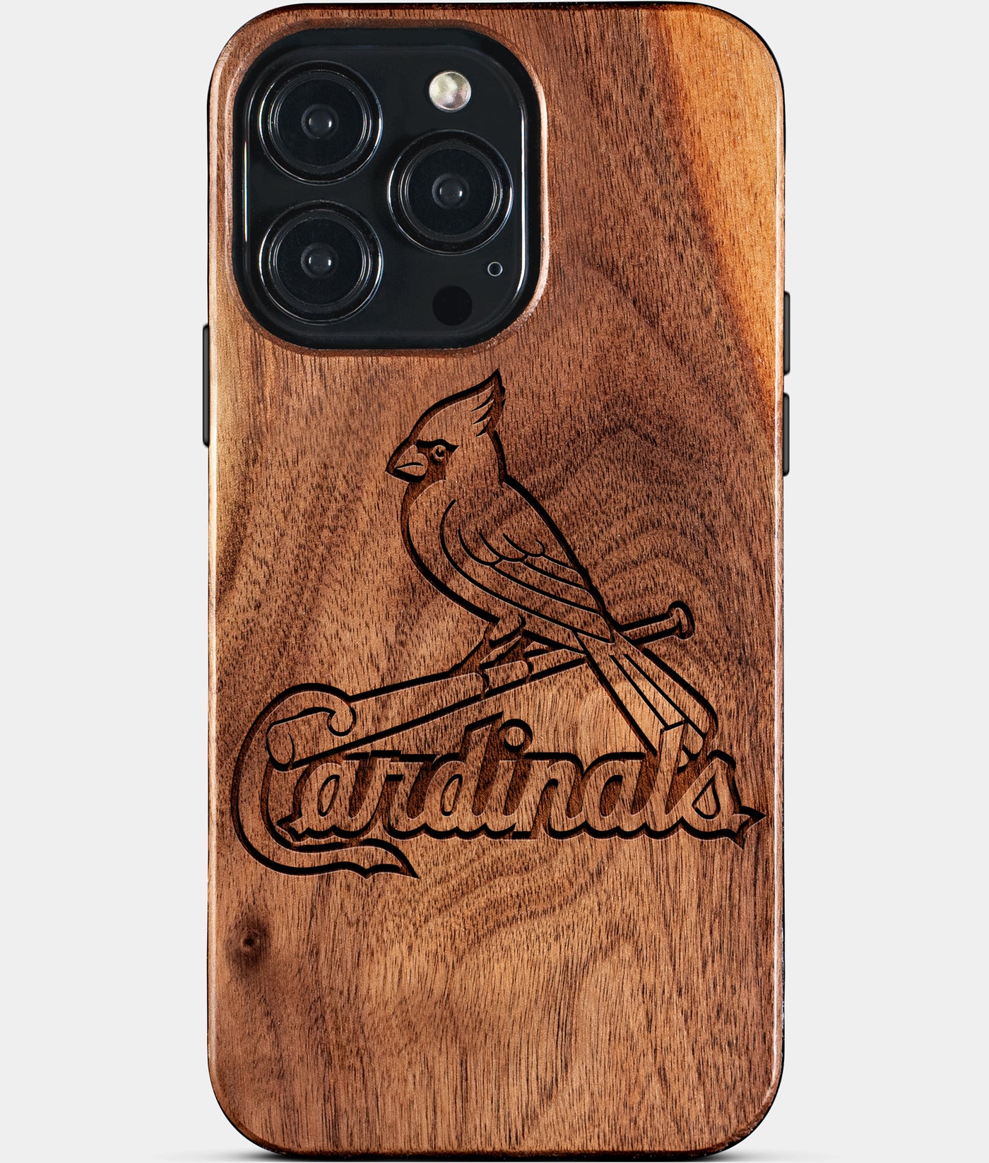 Personalized iPhone 15 Pro Case, Wood Carved iPhone 15 Pro Cover