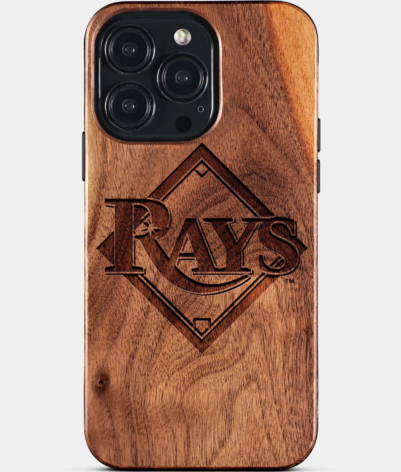 Custom Tampa Bay Rays iPhone 15/15 Pro/15 Pro Max/15 Plus Case - Carved Wood Rays Cover - Eco-friendly Tampa Bay Rays iPhone 15 Case - Custom Tampa Bay Rays Gift For Him - Monogrammed Personalized iPhone 15 Cover By Engraved In Nature