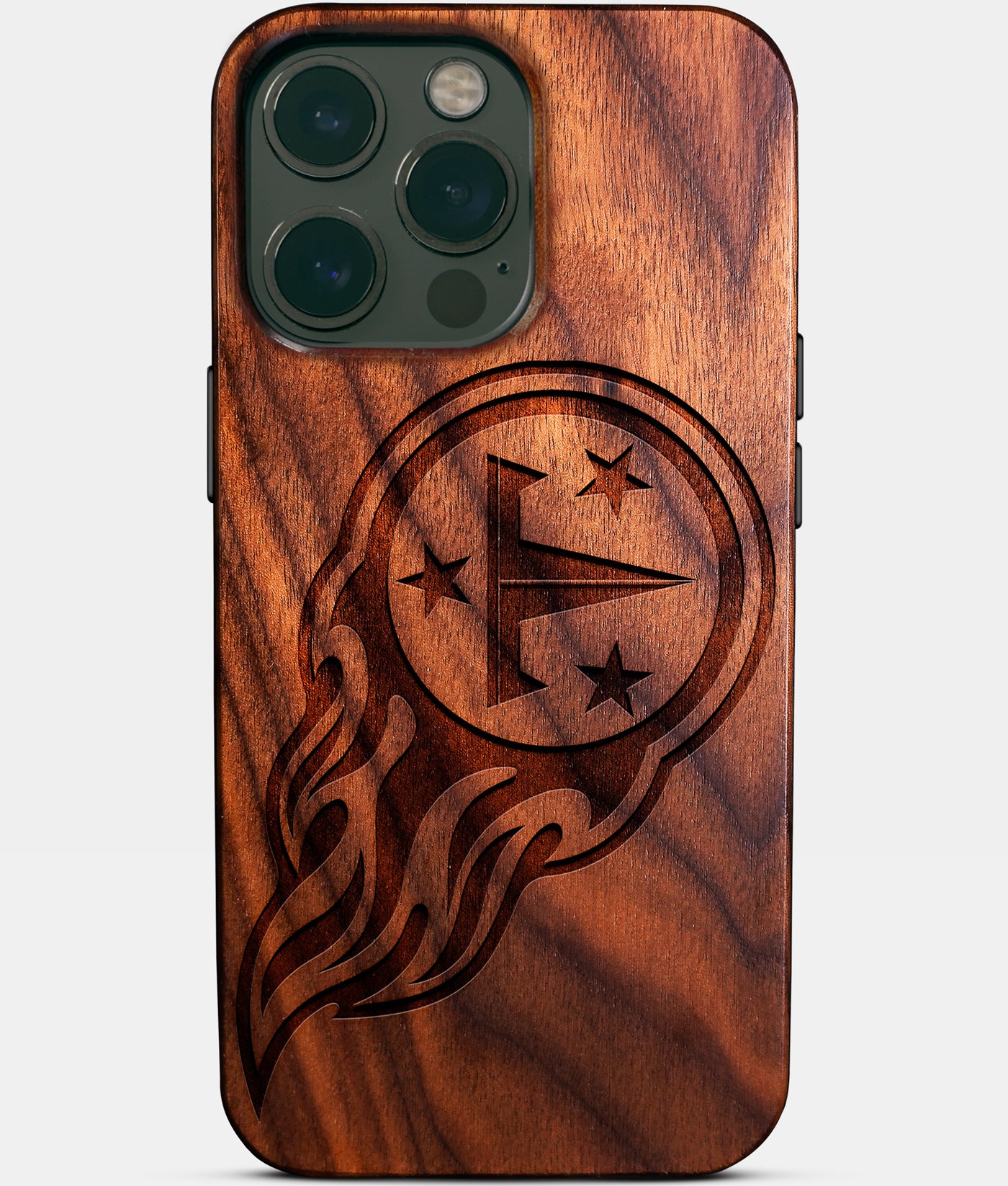 Custom Tennessee Titans iPhone 14/14 Pro/14 Pro Max/14 Plus Case - Carved Wood Tennessee Titans Cover - Eco-friendly Tennessee Titans iPhone 14 Case - Custom Tennessee Titans Gift For Him - Monogrammed Personalized iPhone 14 Cover By Engraved In Nature