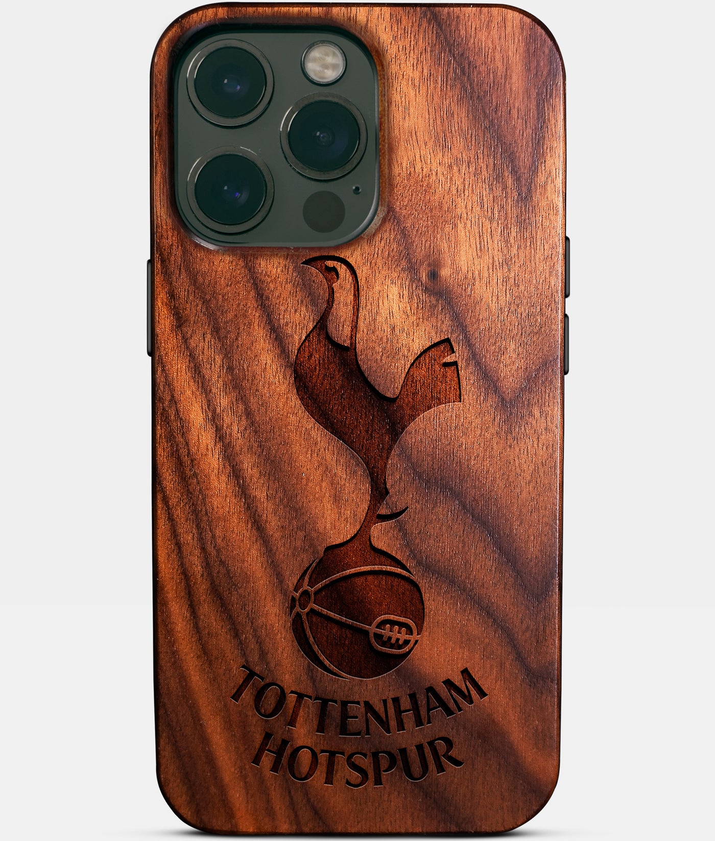 Custom Tottenham Hotspur F.C. iPhone 14/14 Pro/14 Pro Max/14 Plus Case - Carved Wood Tottenham Hotspur FC Cover - Eco-friendly Tottenham Hotspur FC iPhone 14 Case - Custom Tottenham Hotspur FC Gift For Him - Monogrammed Personalized iPhone 14 Cover By Engraved In Nature