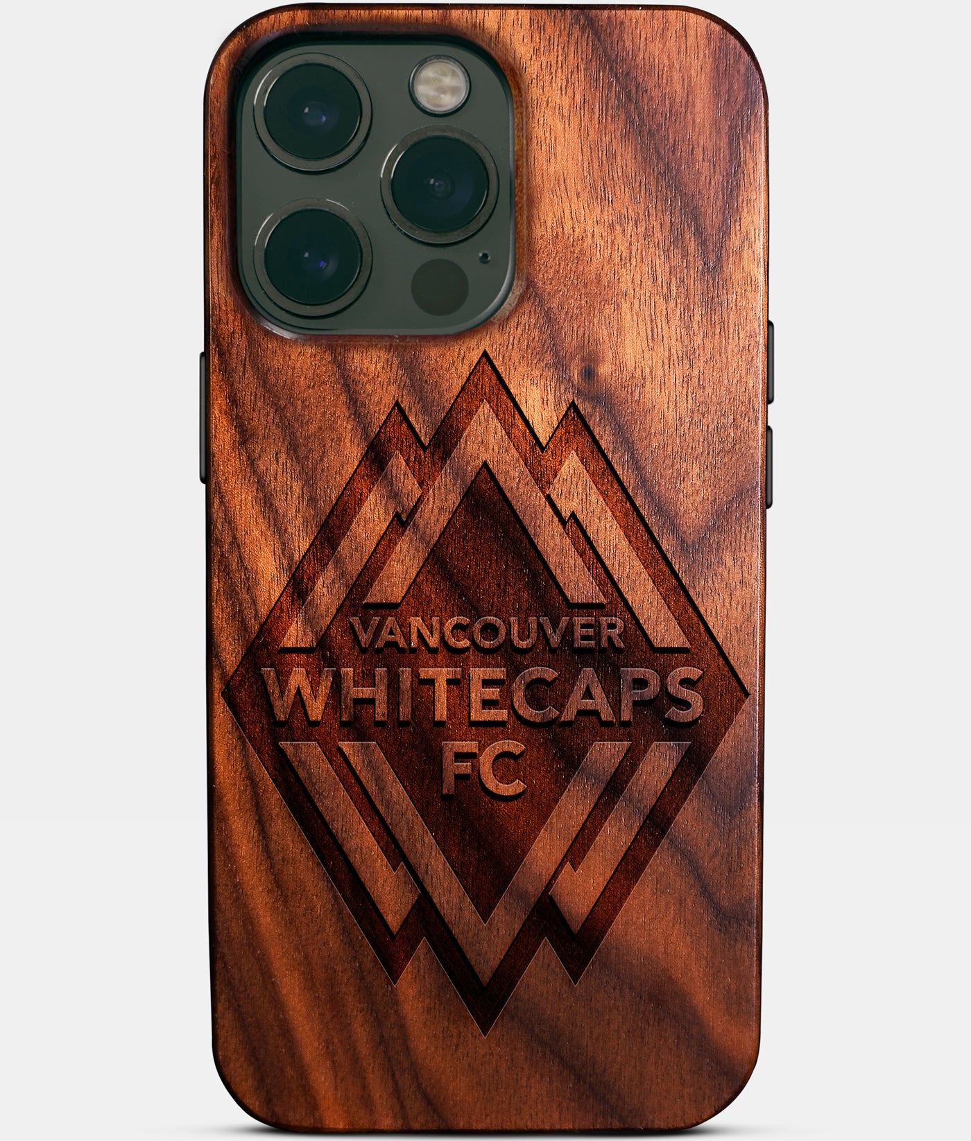 Custom Vancouver Whitecaps FC iPhone 14/14 Pro/14 Pro Max/14 Plus Case - Carved Wood Vancouver Whitecaps FC Cover - Eco-friendly Vancouver Whitecaps FC iPhone 14 Case - Custom Vancouver Whitecaps FC Gift For Him - Monogrammed Personalized iPhone 14 Cover By Engraved In Nature