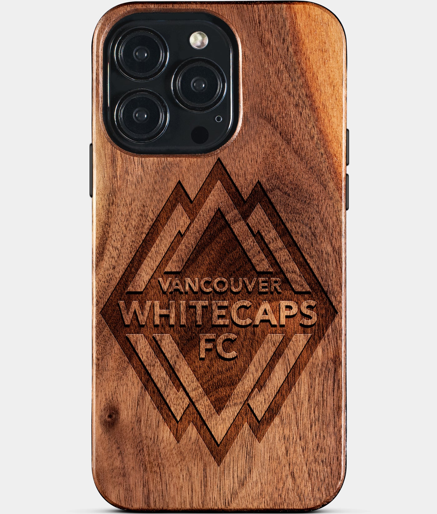 Custom Vancouver Whitecaps FC iPhone 15/15 Pro/15 Pro Max/15 Plus Case - Carved Wood Vancouver Whitecaps FC Cover - Eco-friendly Vancouver Whitecaps FC iPhone 15 Case - Custom Vancouver Whitecaps FC Gift For Him - Monogrammed Personalized iPhone 15 Cover By Engraved In Nature