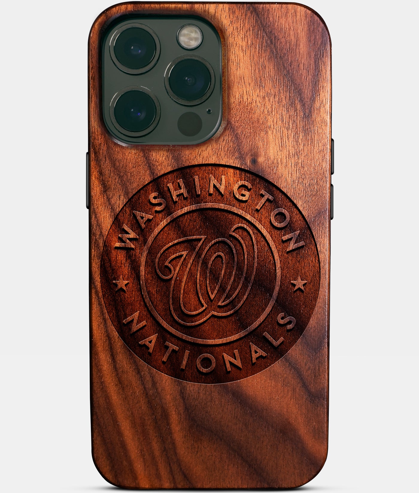 Custom Washington Nationals iPhone 14/14 Pro/14 Pro Max/14 Plus Case - Carved Wood Nationals Cover - Eco-friendly Washington Nationals iPhone 14 Case - Custom Washington Nationals Gift For Him - Monogrammed Personalized iPhone 14 Cover By Engraved In Nature