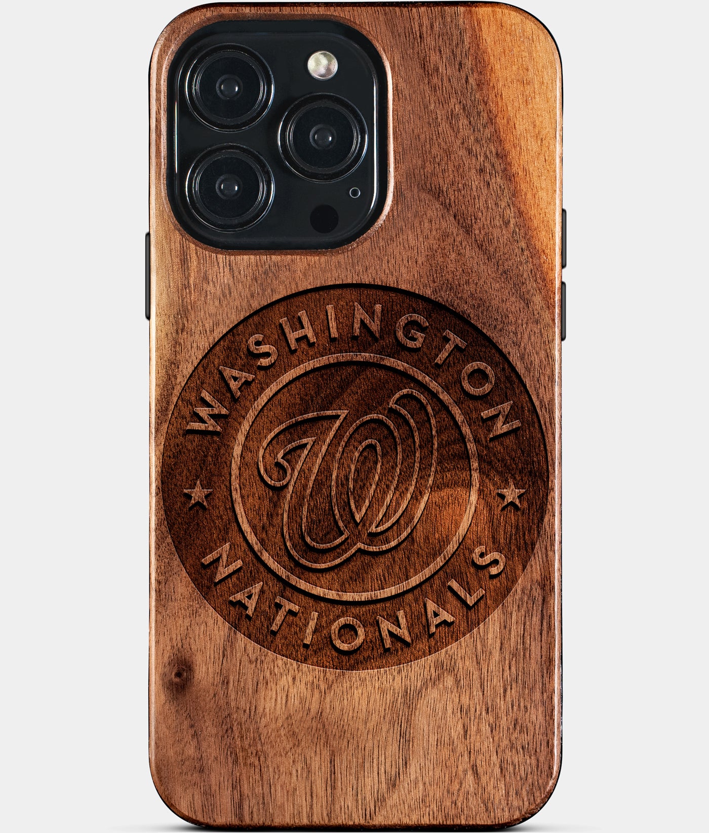 Custom Washington Nationals iPhone 15/15 Pro/15 Pro Max/15 Plus Case - Carved Wood Nationals Cover - Eco-friendly Washington Nationals iPhone 15 Case - Custom Washington Nationals Gift For Him - Monogrammed Personalized iPhone 15 Cover By Engraved In Nature