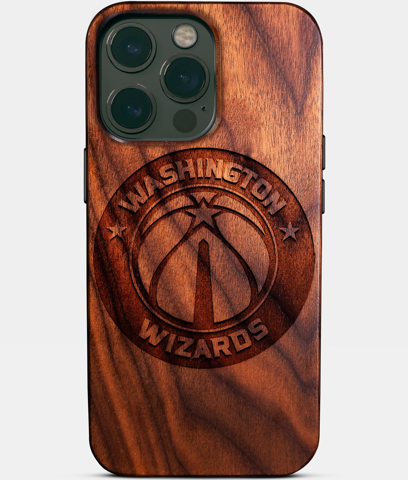 Custom Washington Wizards iPhone 14/14 Pro/14 Pro Max/14 Plus Case - Carved Wood Wizards Cover - Eco-friendly Washington Wizards iPhone 14 Case - Custom Washington Wizards Gift For Him - Monogrammed Personalized iPhone 14 Cover By Engraved In Nature