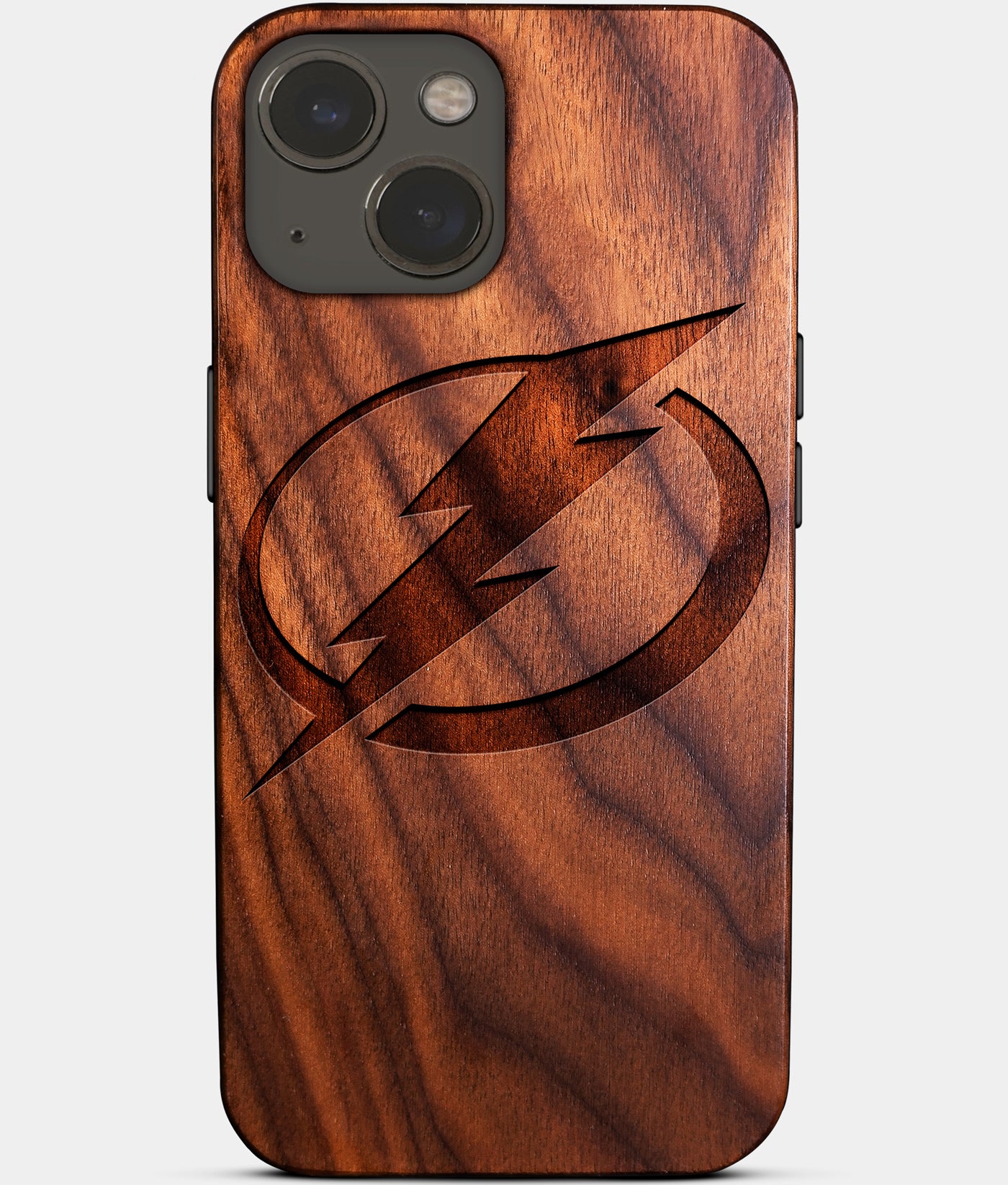 Custom Tampa Bay Lightning iPhone 14|14 Pro|14 Pro Max|14 Plus Case -  Carved Wood Lightning iPhone 14 Series Cover – Engraved In Nature