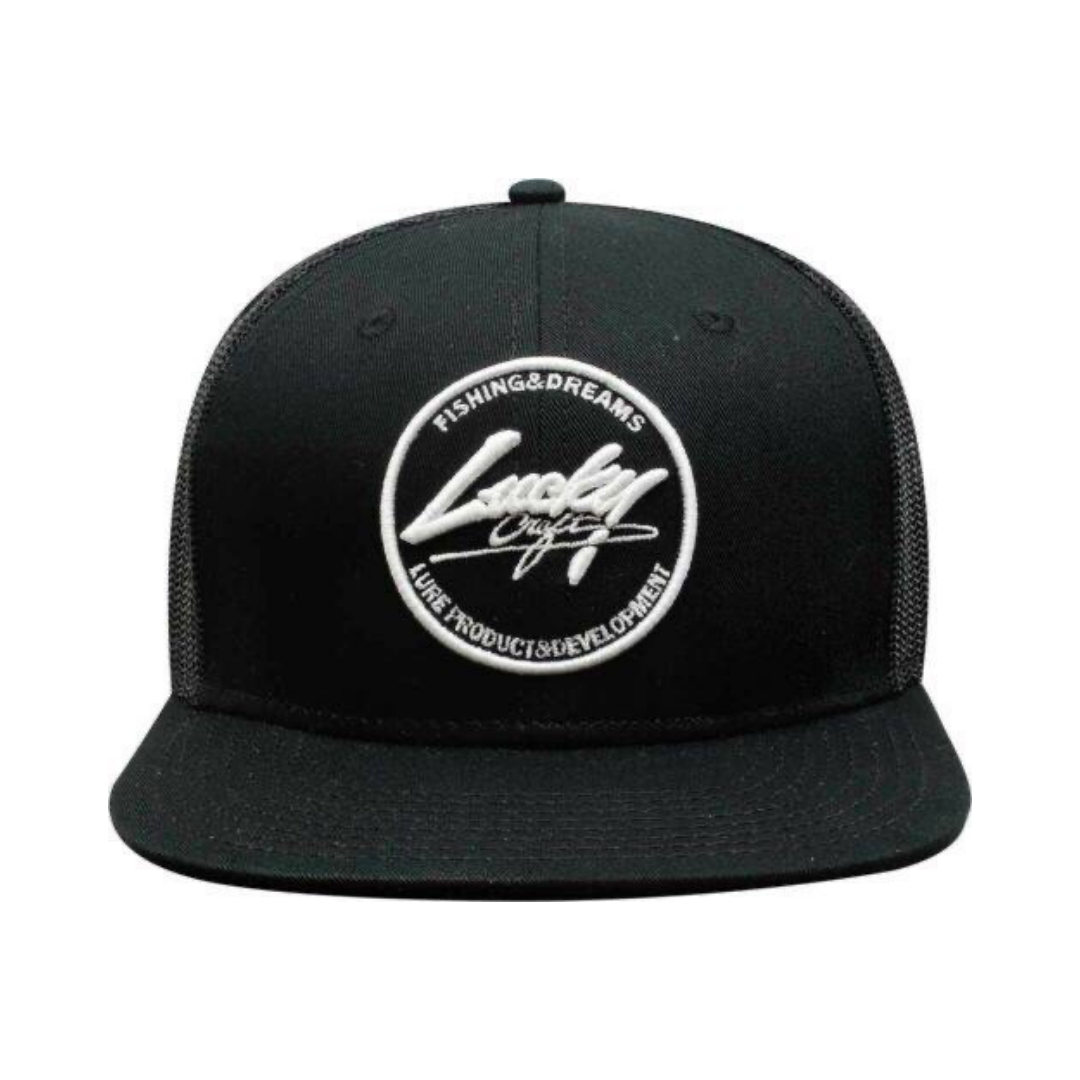 LUCKY CRAFT BLACK CIRCLE LOGO CAP – SALTHEADS