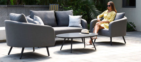 Maze Rattan Ambition 2 Seat Sofa Set-Better Store 